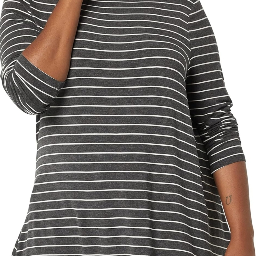 Daily Ritual ( Amazon ) Mock Neck Long Sleeve - Picture 2 of 6